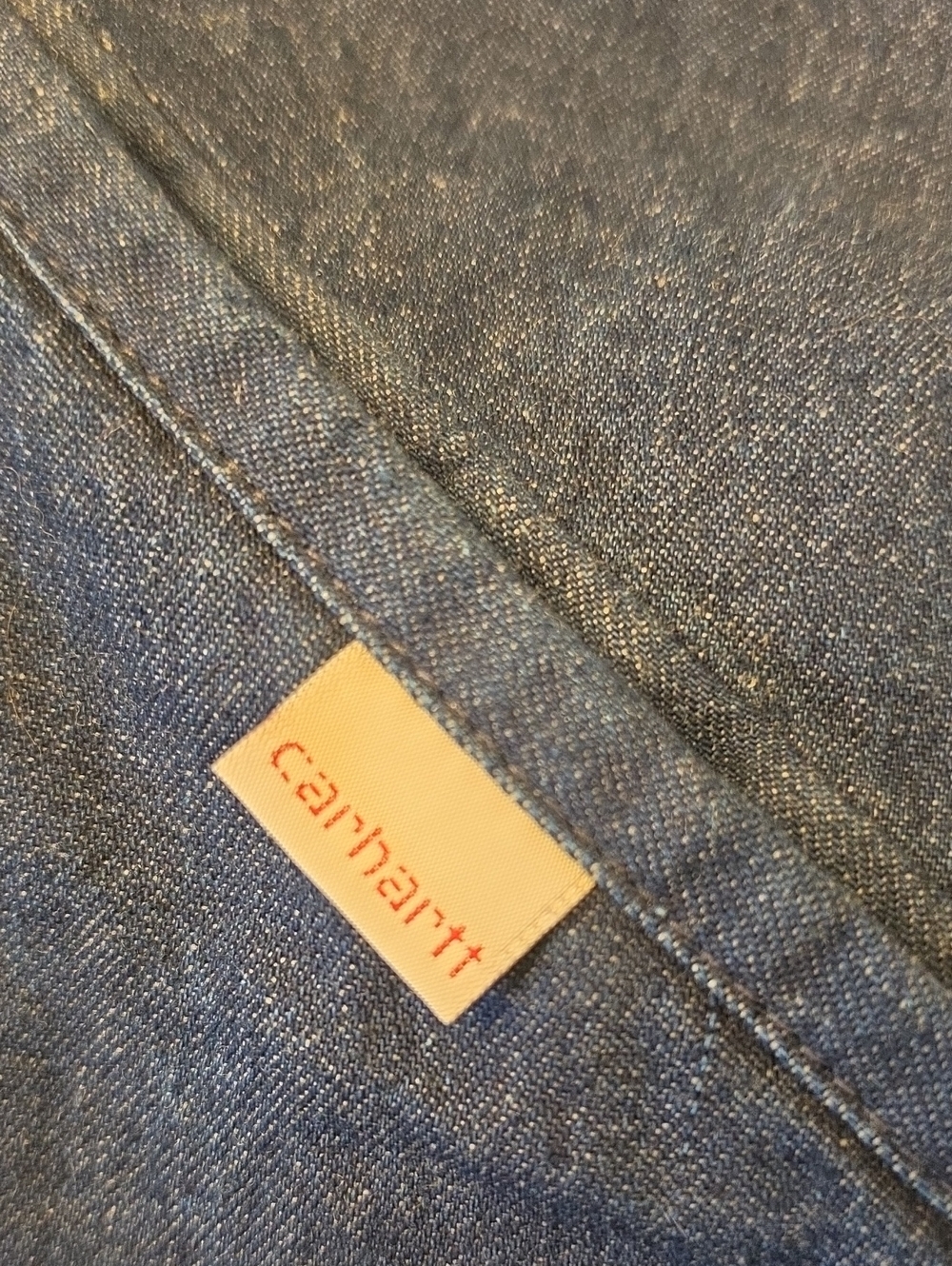 Vintage Carhartt Blue Denim 100% Cotton Detroit Jacket with Red Lining Size 40T - Picture 15 of 16